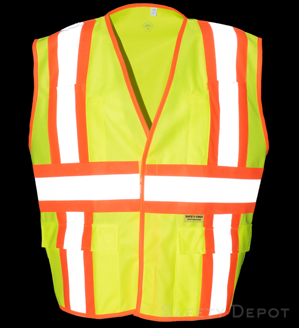 VEL5048 Yellow Class 2 Safety Vest